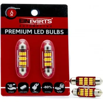 Přídavný světlomet Sada LED diod 39 mm 12 SMD 4014 5000K CANBUS - 2 kusy EINPARTS AUTOMOTIVE