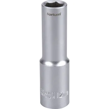 Hlavice nástrčná prodloužená 1/2", 12mm, L 77mm FORTUM