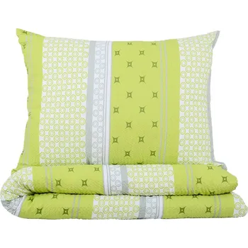 Povlečení Krepové povlečení BASIC prodloužené GARETA limetkové