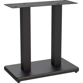 Zahradní stůl Zahradní stolová podnož BOWEN černá pro obdélníkové desky max 140x80cm