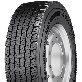 Pneumatiky CONTINENTAL conti scandinavia hd3 eu lr h 3pmsf m+s 265/70 R19,5 140M, celoroční pneu, nákladní