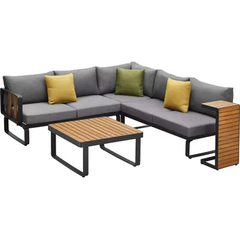 Zahradní sestava Zahradní 4 místná rohová sedací souprava MAGIC s přídavným stolkem