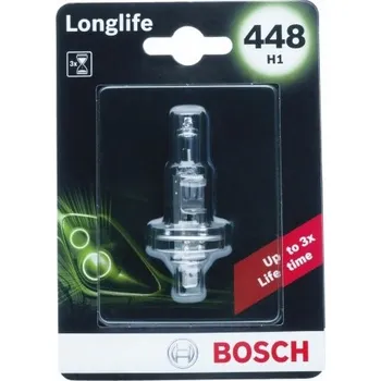 Přídavný světlomet BOSCH H1 Longlife halogenová žárovka blistr - odolné automobilové osvětlení BOSCH