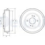 Brzdový buben DELPHI BF606