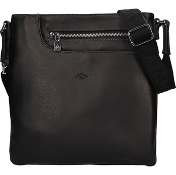 Kabelka Dámská kožená crosbody kabelka Katana Zela - černá