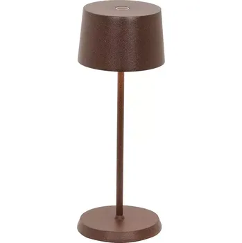 Venkovní osvětlení Zahradní lampička OLIVIA hnědá- 20 cm