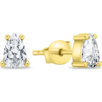 Náušnice Brilio Silver Slušivé pozlacené náušnice s čirými zirkony EA860Y + 2 měsíce na vrácení zboží