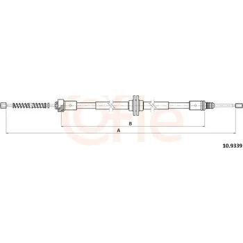 Lanko parkovací brzdy Tažné lanko, parkovací brzda COFLE 92.10.9339