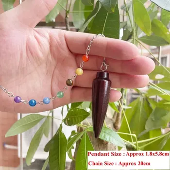 Věštecké kyvadlo karnak z dřeva | Esoterické pomůcky - Čakra D