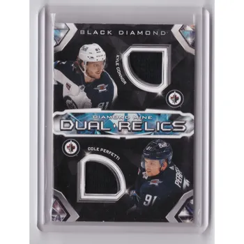 Sběratelská karetní hra 2023-24 UD Black Diamond KYLE CONNOR COLE PERFETTI Diamond Mine Dual Relics Jersey