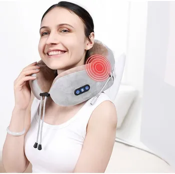 Masážní přístroj Masážní polštář shiatsu na krk a šíji ve tvaru U – komfort a relaxace