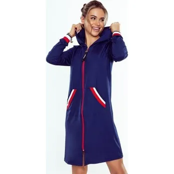 Tunika Eldar Enia - na zip s kapucí Tmavě modrá XL