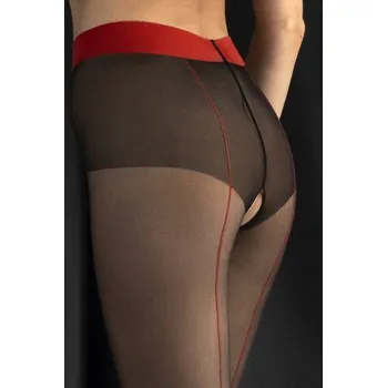 Dámská móda Vzorované silonky Fiore Firelight 20 Den - sexy Černá 3-M