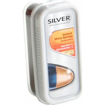 SILVER Shine - Barevná čisticí a leštící houbička na hladkou a syntetickou kůži, neutrální