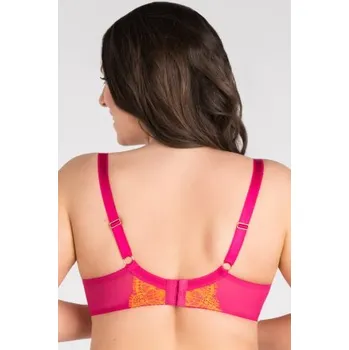 Podprsenka Nevyztužená podprsenka Gorsenia K858 Show Time Sytě červená (amarant) 90D