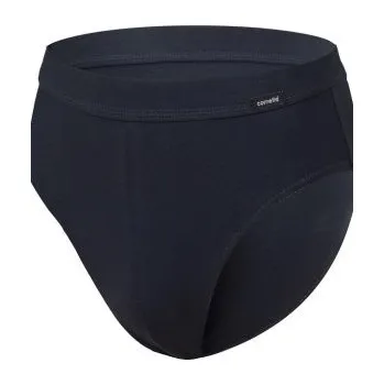 Pánské spodní prádlo Slipy Cornette Authentic Maxi Černá 4XL