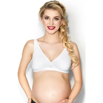 Těhotenská podprsenka Kojící podprsenka Mitex Lilly Bílá L