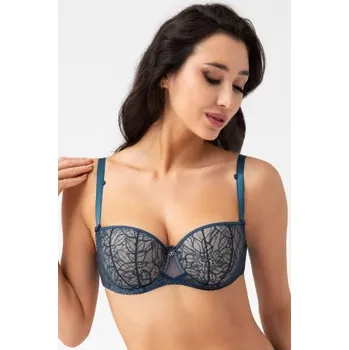 Podprsenka Podprsenka balkonetka Gorsenia K737 Trish - push-up Modrá 70F