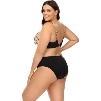 Dámské plavky Dvoudílné plavky Lorin L3109/2 - komplet Černo-hnědá 38H