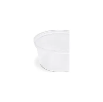 Jednorázové nádobí Dresinková miska (PP) s víčkem průhledná 80ml 74908