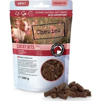 Pamlsek pro psa Chewies Lucky Bits s koňským masem 100 g