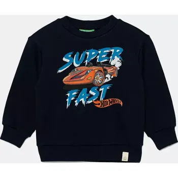 Chlapecká mikina Dětská bavlněná mikina United Colors of Benetton 3J68G10I2.P.Seasonal námořnická modř 59X, vel. 98