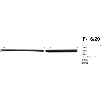 Lišta karosérie Boční lišty na dveře Nissan Leaf II 2017- F16/20 | Rider