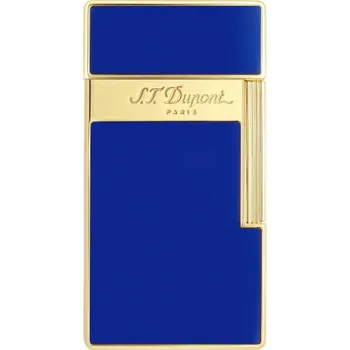 Zapalovač S.T. DUPONT - BIGGY - LACQUERED INDIGO BLUE GOLD - Turbo zapalovač