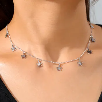 Náhrdelník Náhrdelník s přívěskem | Dámský šperk - Květinová ocel
