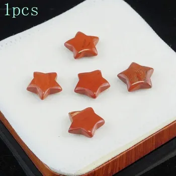 Sběratelství Přírodní krystal hvězda 20mm | ochranný amulet 1 ks - Přírodní červený jaspis