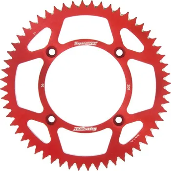 Řetězová sada pro motocykl Hliníková řetězová rozeta SUPERSPROX RAL-209:56-RED červená 56 zubů, 420