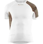 Pánské funkční triko krátký rukáv CROCODILE MAN bílá Bamboo Ultra - Hnědá / M