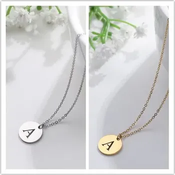 Náhrdelník Náhrdelník s písmenem | Dámský řetízek 1 ks - A , Zlato , 45-50 cm