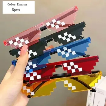 Sluneční brýle 5 ks Thug life pixelové vtipné brýle | sluneční brýle, party brýle - styl6