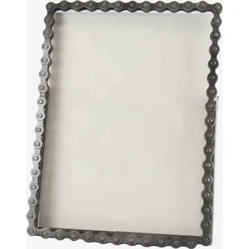 Rám na obraz Retro fotorámeček z řetězu od kola 15 x 20 cm