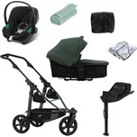 TFK Set Mono 3 Air Chamber Wheel Kompletní kočárek + Autosedačka + Příslušenství - Olive