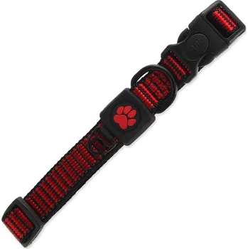 Obojek pro psa Obojek Active Dog Strong M červený 2x34-49cm
