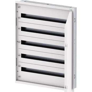 Rozvaděč BF-U-3S-5/165-D125 Rozvodnice třístupňová, POD omítku, bílé dveře, N/PE svorkovnice, Hl=125mm, 5 řad, 165 modulů