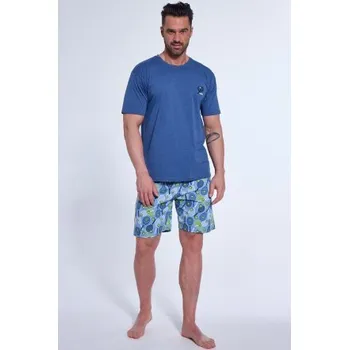Pánská móda Pánské pyžamo Cornette Tennis - bavlna Modrá 2XL
