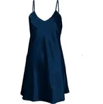 Noční košilka Dkaren Karen - saténová Tmavě modrá L