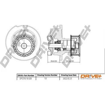 Chladič motoru Vodní čerpadlo, chlazení motoru Dr!ve+ DP2310.10.028