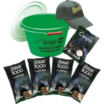 Návnadová surovina Akční kbelík Sensas 3000 Carpes - kapr