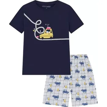 Chlapecké pyžamo Dětské pyžamo WOLF S2561 tm.modré vel.110,122,134