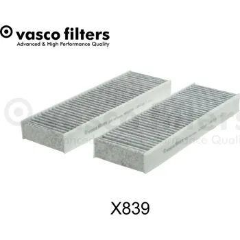 Ventilátor topení a klimatizace Kabinový filtr VASCO X839