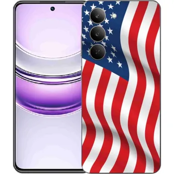 Vlajka Gelový kryt mmCase na Realme 14x 5G - USA vlajka