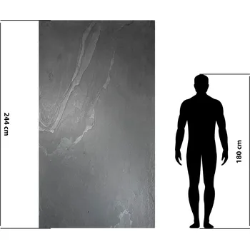 ALFIstyle Velkoformátová kamenná dýha, Kund Black, 244x122 cm, EDL003, kus II. Jakost