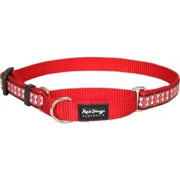 Obojek pro psa Ob. polos. RD 15 mm x 26-40 cm - Bones Rfx- Červená