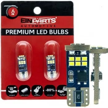 Přídavný světlomet LED žárovky W5W T10 18 SMD CANBUS 6000K 9-32V - EINPARTS (2 ks) EINPARTS AUTOMOTIVE