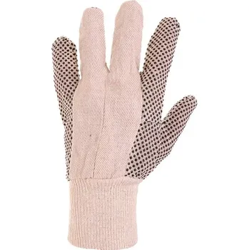 Pracovní rukavice Ochranné rukavice Gabo (textilní s PVC terčíky, velikost 10)