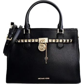 Michael Kors Hamilton medium key lock stud černá